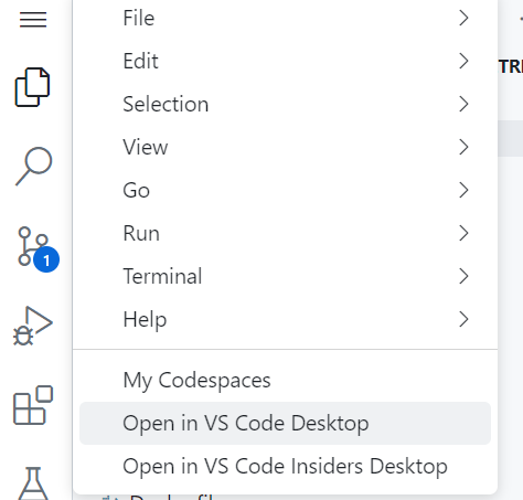 open in VS Code Desktop